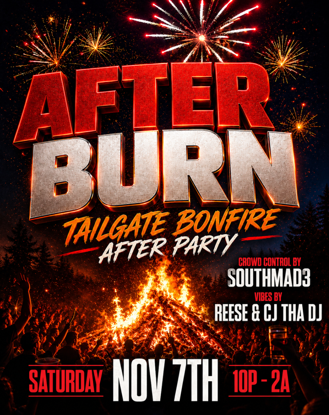 After Burn Tailgate Bonfire After Party